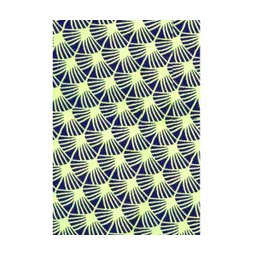 Tapete Veludo 150x200cm Dente de Leão Azul Marinho - 2