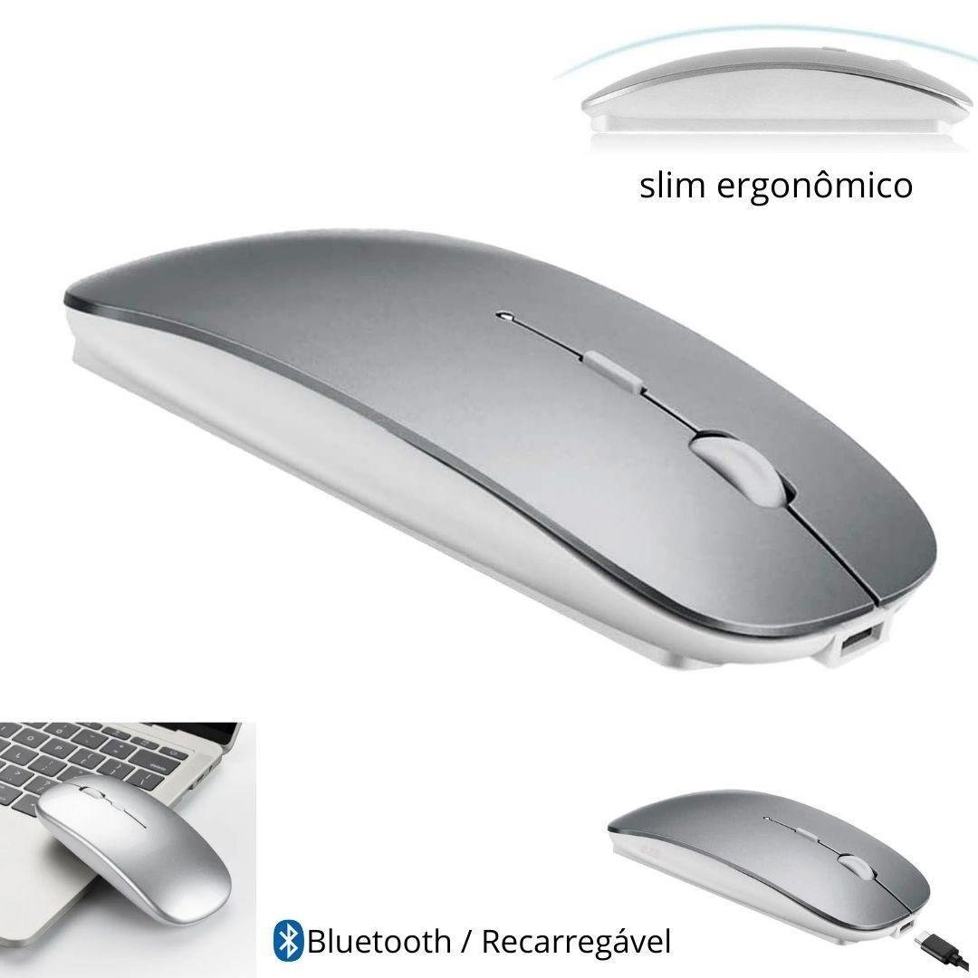 Mouse Slim Bluetooth Recarregável Mbtech Ref: Gb54429 Ouro