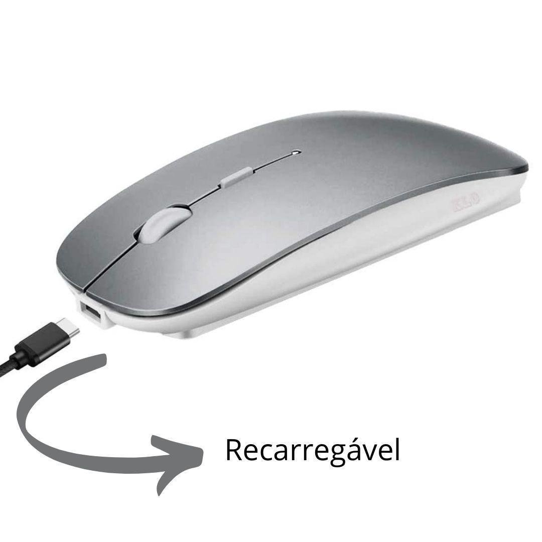 Mouse Slim Bluetooth Recarregável Mbtech Ref: Gb54429 Ouro - 4