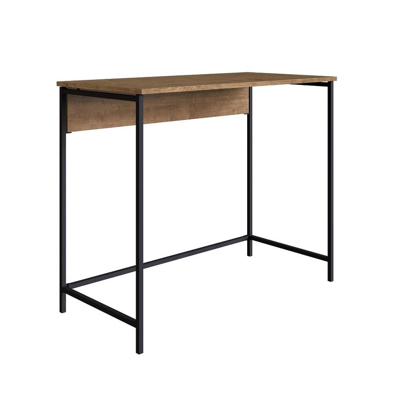 Escrivaninha Dobrável para Notebook em Estilo Industrial 27893 Artesano - Vermont/preto Fosco