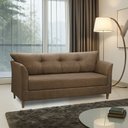 Ver imagem 2 de Sofá 3 Lugares Living para Sala Leblon 180cm Linho E03 - D’Rossi