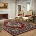 Ver imagem 2 de Tapete Herat 81/75 Marsala 2,00x2,90m Classico Vermelho