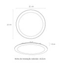 Ver imagem 3 de Painel Plafon Led Embutir 18w Redondo 4000k Branco Neutro Bivolt