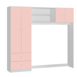 Conjugado Quarto Infantil Ternura com Berço Amore Branco/rosa - Peternella Móveis - 3