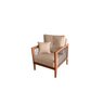Kit com 2 Poltrona Paris corda nautica luxury linho Bege com almofadas - 3
