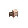 Kit com 2 Poltrona Paris corda nautica luxury linho Bege com almofadas - 4