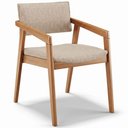 Ver mais imagens de Kit 02 Cadeiras para Sala de Jantar Estar Living Giorgia B04 Linho Bege - Lyam Decor