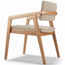 Ver imagem 2 de Kit 02 Cadeiras para Sala de Jantar Estar Living Giorgia B04 Linho Bege - Lyam Decor