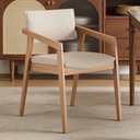 Ver imagem 4 de Kit 02 Cadeiras para Sala de Jantar Estar Living Giorgia B04 Linho Bege - Lyam Decor