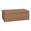 Ver imagem 1 de Recamier Calçadeira Baú Carla para Quarto Cama Casal 140 Cm Suede Capuccino do Lar Móveis e Decoraçã