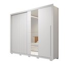Ver imagem 4 de Guarda Roupa Casal 2 Portas 4 Gavetas Romanus Branco Caemmun