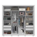 Ver imagem 5 de Guarda Roupa Casal 2 Portas 4 Gavetas Romanus Branco Caemmun