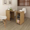Ver imagem 2 de Mesa Articulável com Estante Amêndoa Tecnomobili Me4170 Cor: Amêndoa