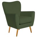 Ver imagem 3 de Poltrona Decorativa Luxo Moderna Sala de Estar Recepção Amélia Linho