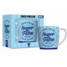 Caneca Porcelana Urban Super Filho 360ml Presente Família - 1