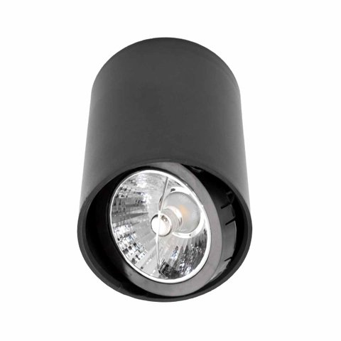 Spot Sobrepor Redondo 8,7cm Abs Preto P/ Ar70 Gu10 Sz293s Megalux St3034