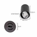 Ver imagem 2 de Spot Sobrepor Redondo 8,7cm Abs Preto P/ Ar70 Gu10 Sz293s Megalux St3034