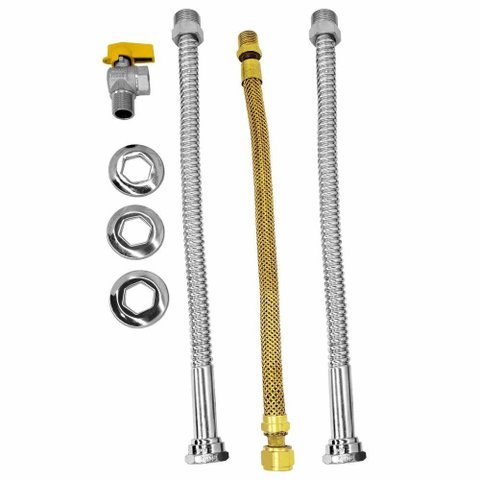 Kit Ligação Aquecedor 1/2mx3/4f 40cm Registro 90 Druck