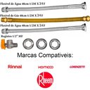 Ver imagem 3 de Kit Ligação Aquecedor 1/2mx3/4f 40cm Registro 90 Druck
