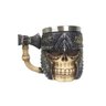 Caneca Caveira Guerreiro Viking Machado Medieval Inox Chopp - 1