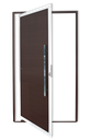 Ver imagem 1 de Porta Pivotante Alumínio Lambril c/Puxador D.Mix Corten 100 Brimak