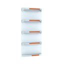 Ver imagem 1 de Kit 5 Bandejas para Gondola Canto 170 Fit 40/60 Branco Pe Laranja