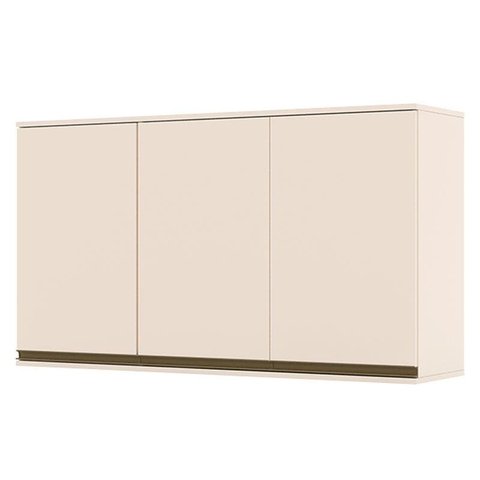 Armário Aéreo 3 Portas 120 cm Connect Off White – Henn