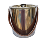 Balde de Gelo Inox Com Tampa Alça Couro - 3