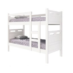Cama Beliche Solteiro Jaspe Versátil Camas Fênix - Branco - 1