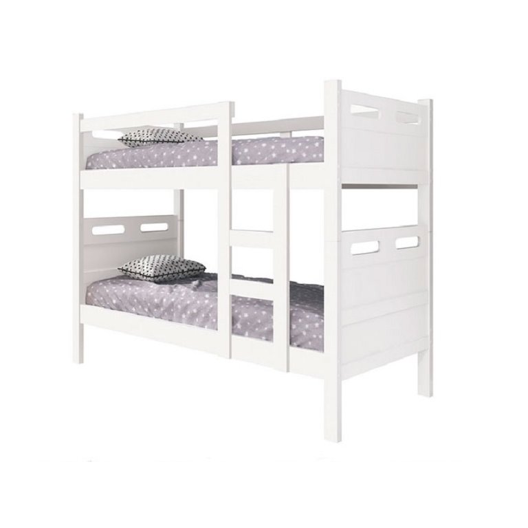 Cama Beliche Solteiro Jaspe Versátil Camas Fênix - Branco