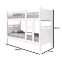 Ver imagem 2 de Cama Beliche Solteiro Jaspe Versátil Camas Fênix - Branco