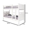 Cama Beliche Solteiro Jaspe Versátil Camas Fênix - Branco - 2