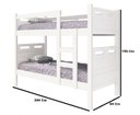 Ver imagem 2 de Cama Beliche Solteiro Jaspe Versátil Camas Fênix - Branco