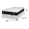 Cama Box Casal Baú Branco e Colchão Magnum Plumatex Pillow Top High Tech - 5