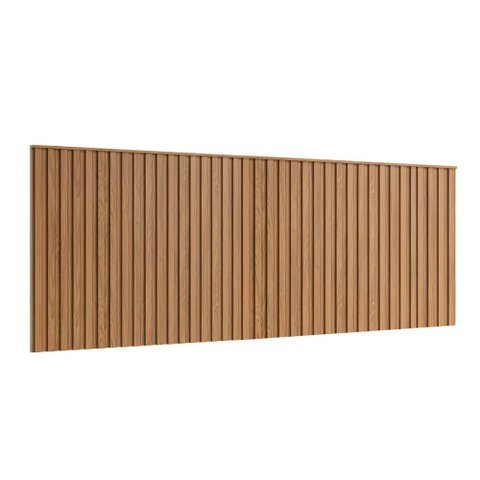 Cabeceira Ripada para Cama King 360cm 100% MDF Cor:Louro