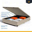 Ver imagem 6 de Cama Box Baú com Colchão de Espuma Mega Pillow Casal 138 Cm
