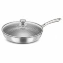 Ver imagem 1 de Frigideira 28cm Aco Inox Antiaderente com Tampa de Vidro