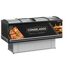 Ver imagem 1 de Ilha Plus Dupla Ação Vidro Curvo Gesv190c Gelopar Expositor 525 Litros Preto 110v