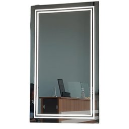 Espelho Iluminação Led 80x100 Vertical Luz Fria Iluminado na Frente e Atrás - 4