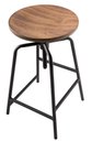Ver imagem 2 de Banqueta Anacapri Assento Formica Imbuia com Base Preta 73 Cm (alt) - 47091