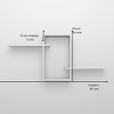 Ver imagem 6 de Nicho Decorativo com Prateleiras 66 X 9 X 30,5cm Nb 66931