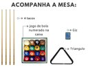 Ver imagem 7 de Mesa de Sinuca e Jantar com 2 Bancos - 2,20x1,20 - Vermelho