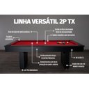 Ver imagem 6 de Mesa de Sinuca e Jantar com 2 Bancos - 2,20x1,20 - Vermelho