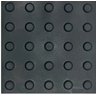 Piso Tátil Alerta Preto 25x25x5mm Kit com 16pçs.=m2 - 1
