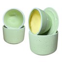 Ver imagem 3 de Manteigueira Francesa Porcelana Verde Mesclado Mantém Cremosa Gourmet