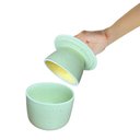 Ver imagem 6 de Manteigueira Francesa Porcelana Verde Mesclado Mantém Cremosa Gourmet