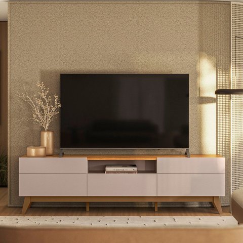 Rack Bancada Diadema para TV até 75 Polegadas 2 Portas