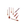 Kit Culinário De Pau Madeira Colher Espátula Garfo Faquinha Colheres de Pau 10ColherMadInd44cm_CDP - 1