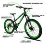 Bicicleta Freeride Aro 26 DROPP 21v Câmbios Shimano Freio Disco Mecânico com Susp. - 4