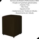 Ver imagem 2 de Puff Quadrado em Suede Decorativo